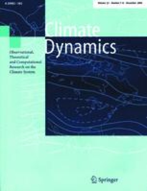 Climate Dynamics journal cover